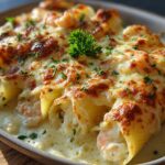 Cheesy Shrimp Pasta Bake