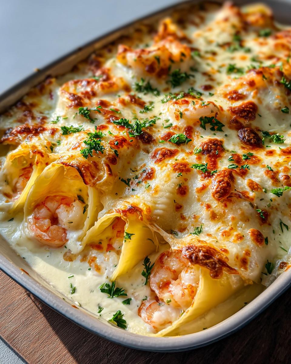 Irresistible Cheesy Shrimp Pasta Bake Feeds 4 Fast 6 Cheesy Shrimp Pasta Bake - detail 2