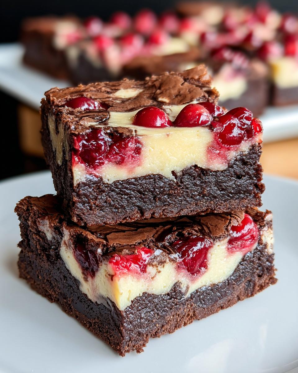 Heavenly Cherry Cheesecake Brownies in Just 4 Simple Steps 6 Cherry Cheesecake Brownies - detail 1