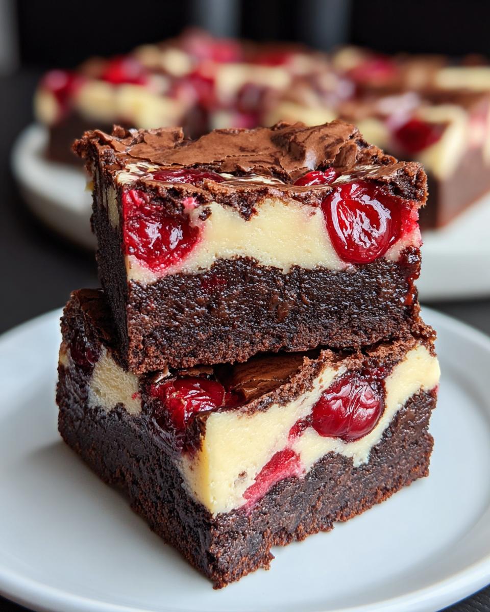 Heavenly Cherry Cheesecake Brownies in Just 4 Simple Steps 7 Cherry Cheesecake Brownies - detail 2