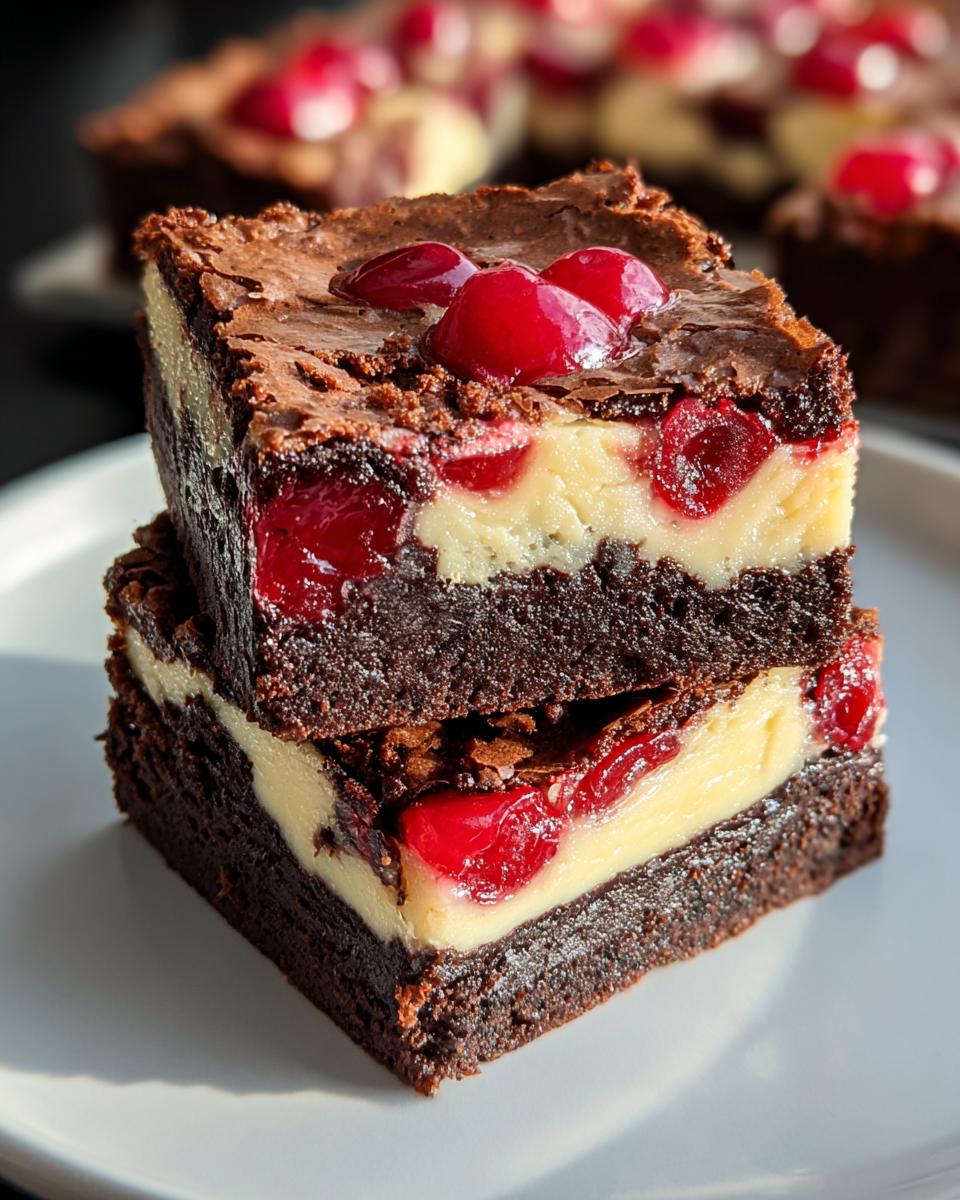 Heavenly Cherry Cheesecake Brownies in Just 4 Simple Steps 8 Cherry Cheesecake Brownies - detail 3