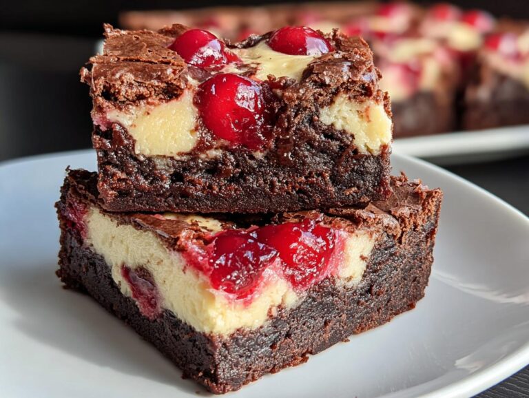 Cherry Cheesecake Brownies