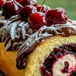 Cherry Vanilla Swiss Roll