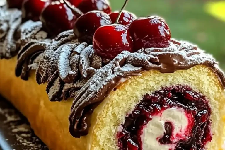 Cherry Vanilla Swiss Roll