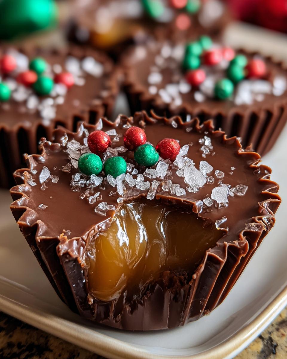Chocolate Caramel Cups - detail 2