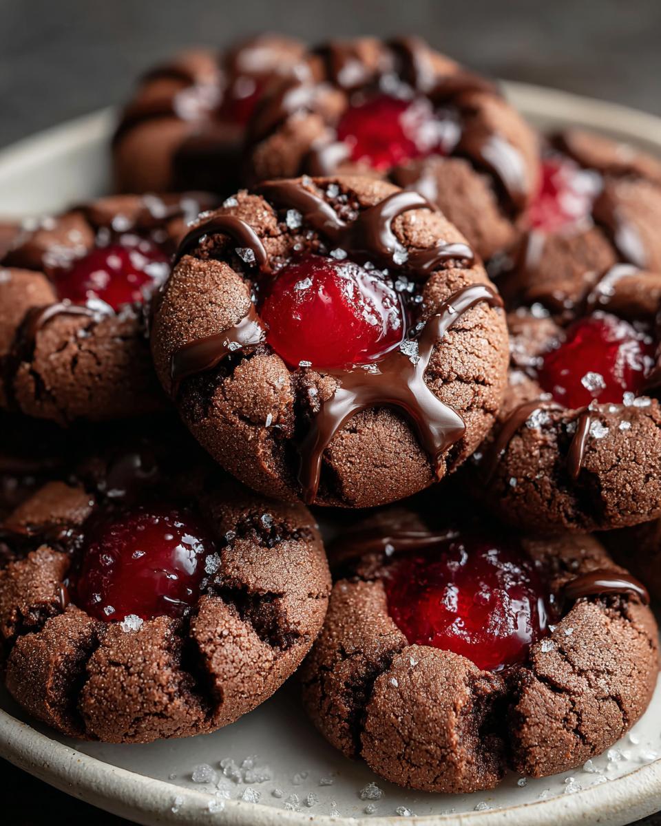 Chocolate Cherry Cookies - detail 1