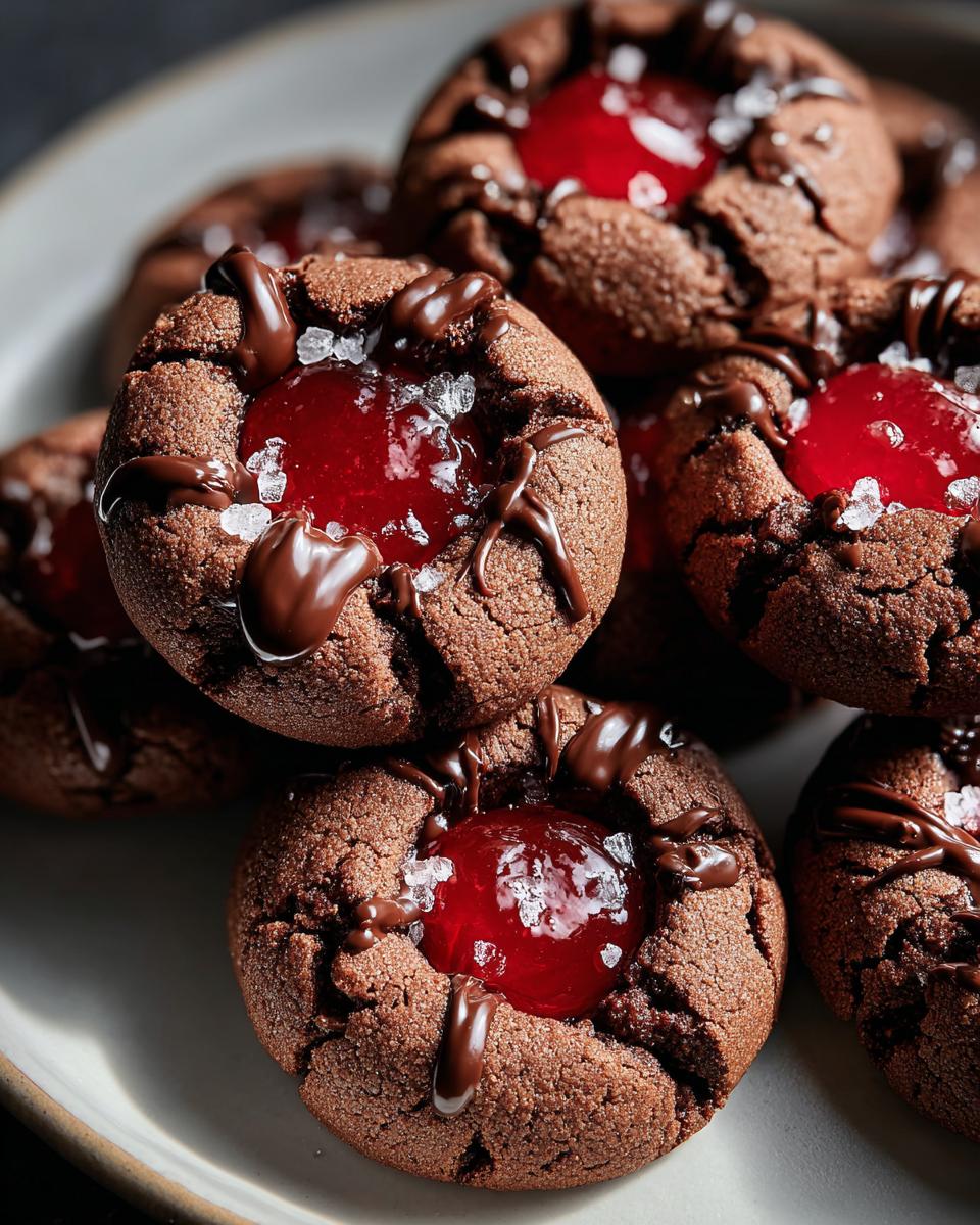 Chocolate Cherry Cookies - detail 2