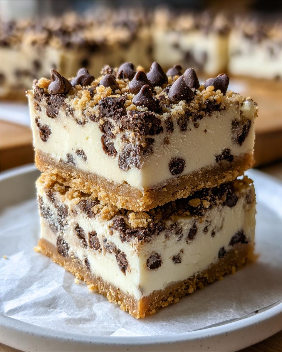 5-Ingredient Chocolate Chip Cookie Dough Bars You'll Devour 6 Chocolate Chip Cookie Dough Bars - detail 2