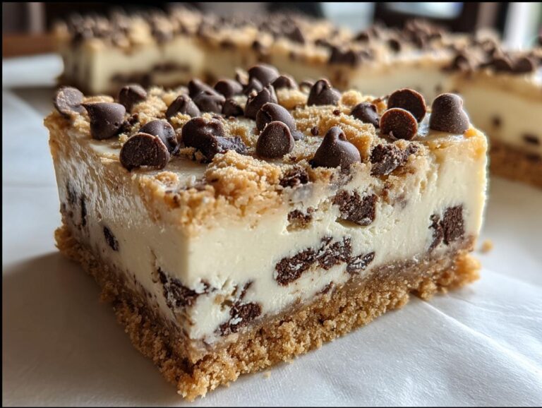5-Ingredient Chocolate Chip Cookie Dough Bars You'll Devour 4 Chocolate Chip Cookie Dough Bars