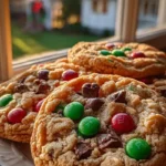 Christmas M&M Cookies