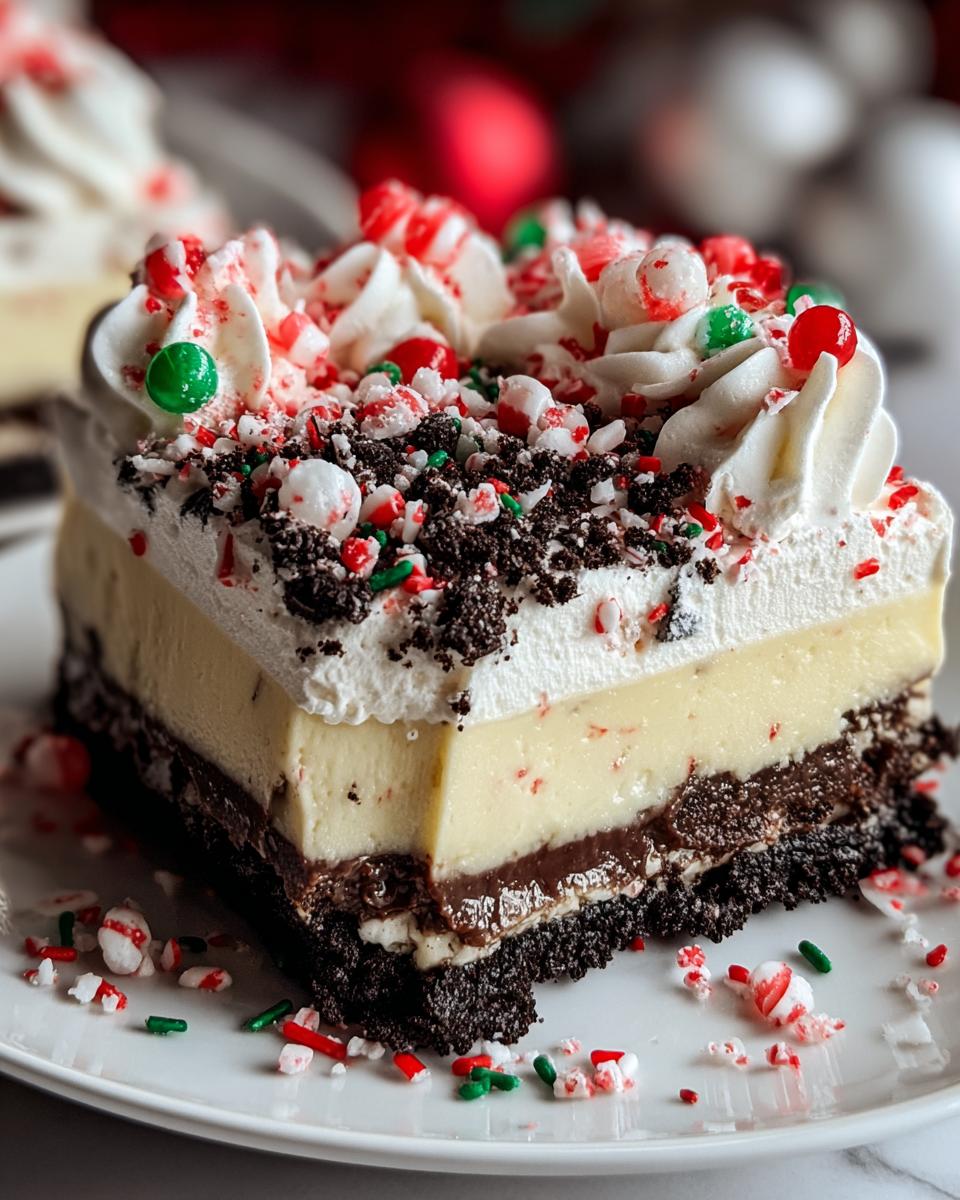 Magical Christmas Oreo Dessert in 20 Minutes - No Bake Bliss! 7 Christmas Oreo Dessert - detail 2
