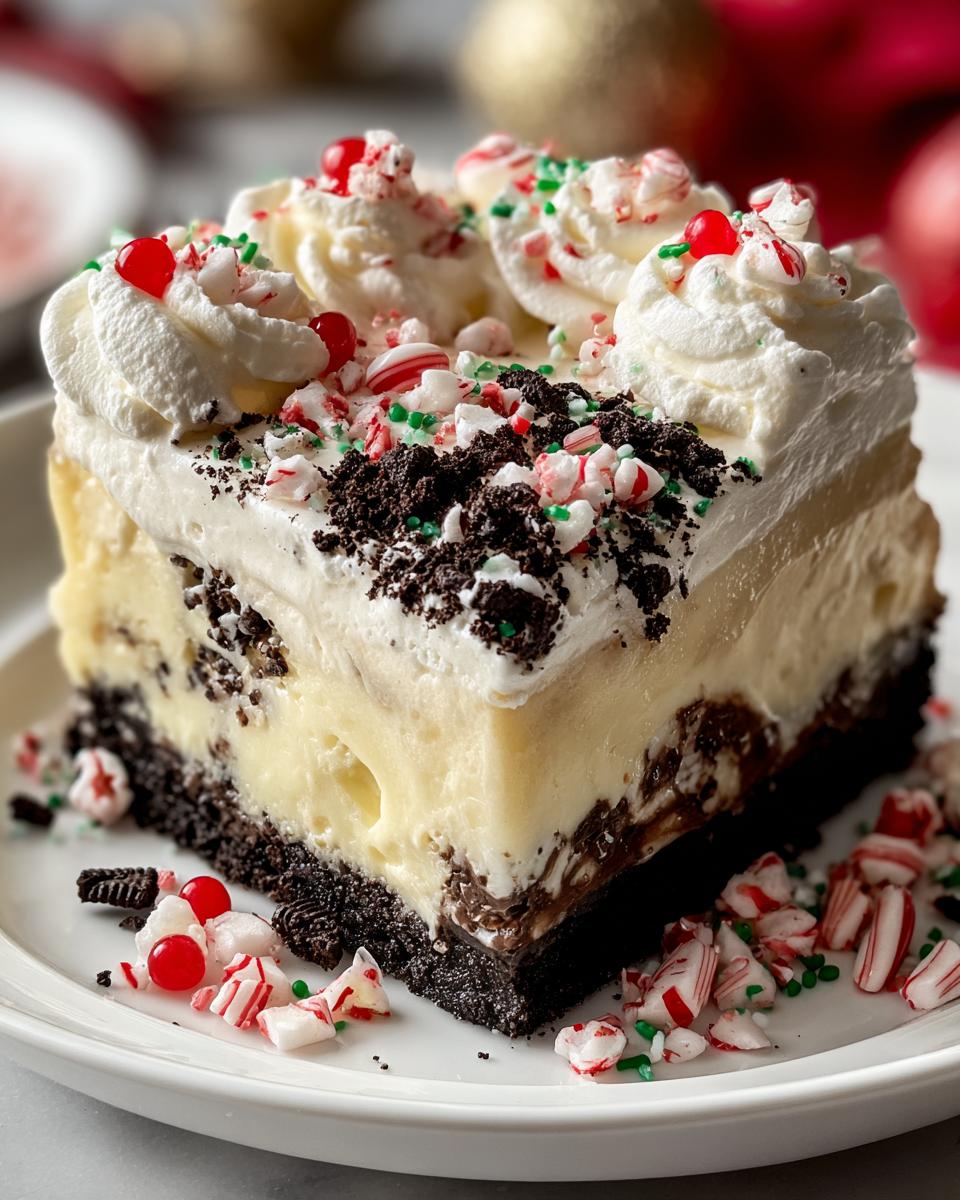 Magical Christmas Oreo Dessert in 20 Minutes - No Bake Bliss! 8 Christmas Oreo Dessert - detail 3
