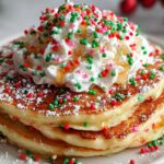 Christmas Sprinkle Pancakes