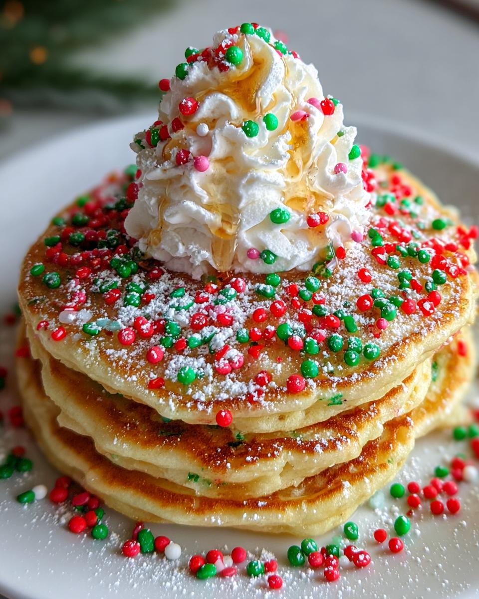 Christmas Sprinkle Pancakes - 25-Minute Holiday Magic! 6 Christmas Sprinkle Pancakes - detail 2