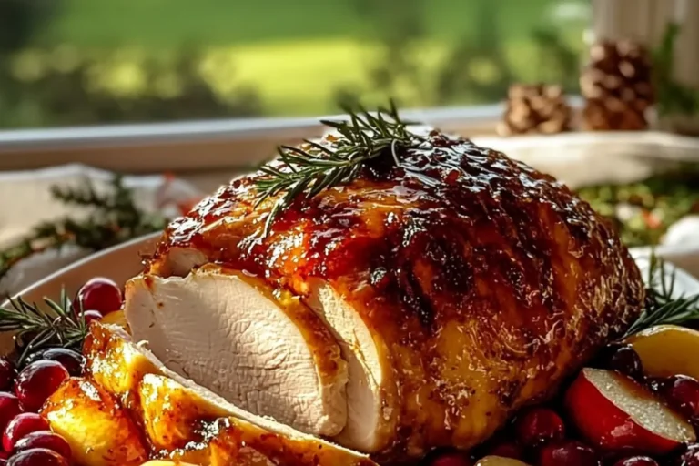 Cranberry Glazed Roasted Chicken Breast