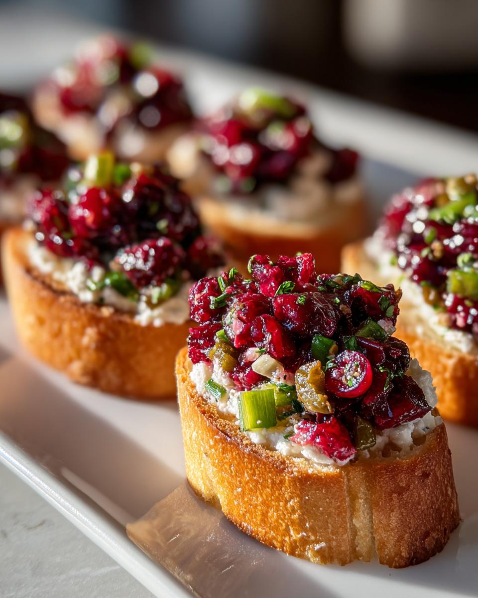 30-Minute Cranberry Jalapeño Crostini That Steals The Show 6 Cranberry Jalapeño Crostini - detail 1