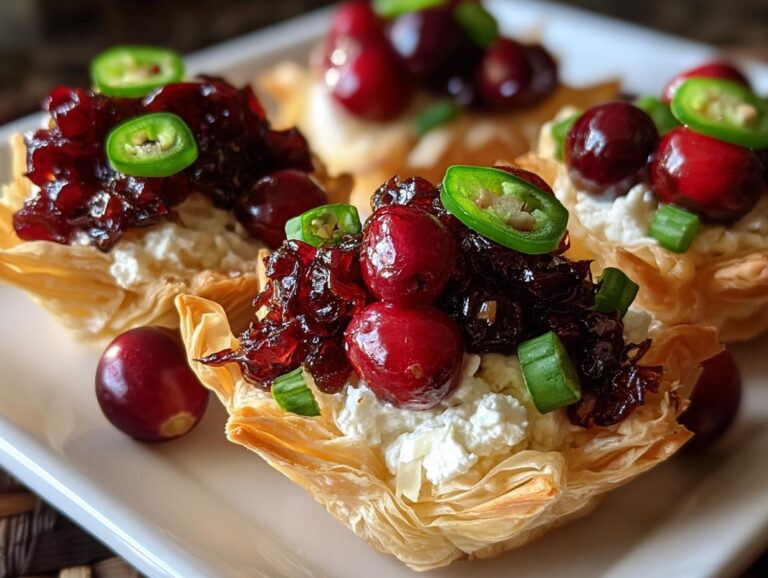 Cranberry Jalapeño Tarts
