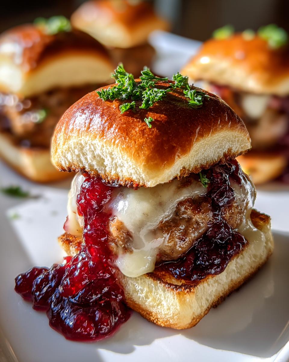 Cranberry Meatball Sliders - detail 2