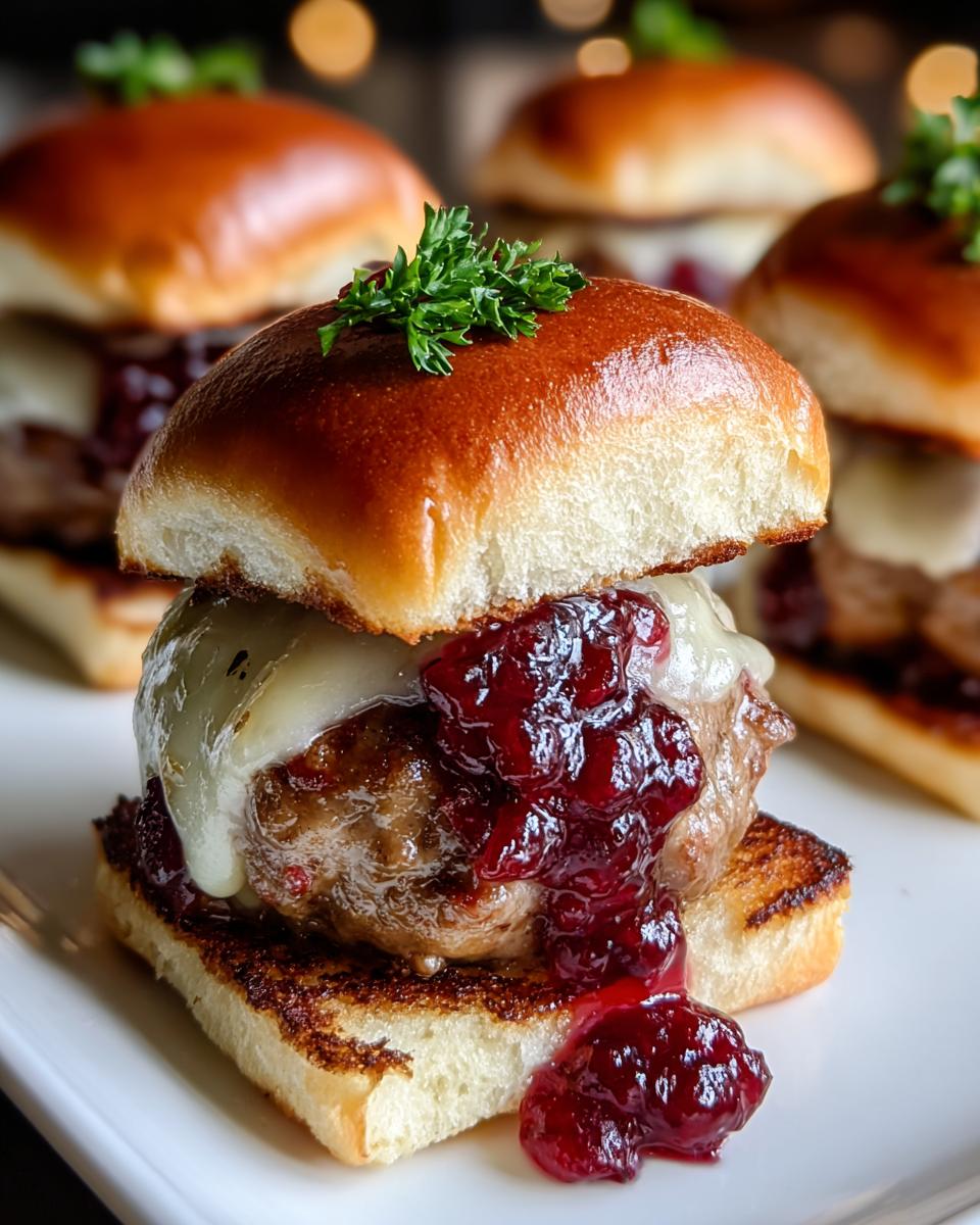 Cranberry Meatball Sliders - detail 3