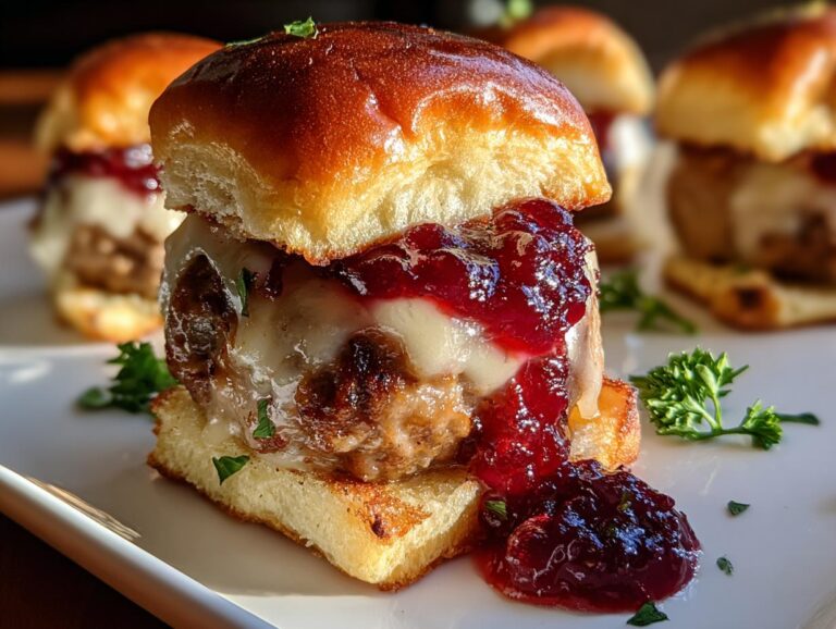 Cranberry Meatball Sliders