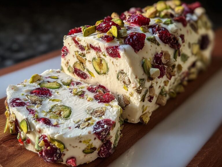 Cranberry Pistachio Cheese Log