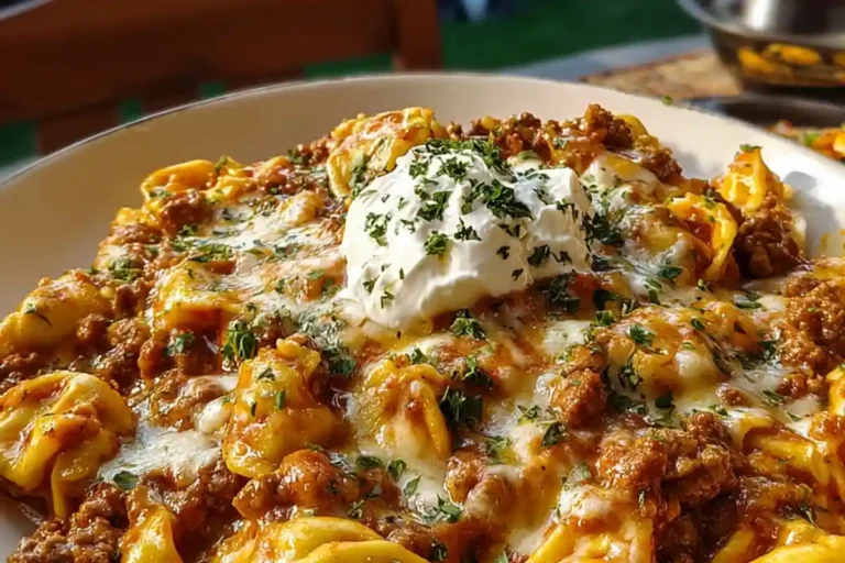 Creamy Tortellini Beef Skillet: A One-Pan Wonder! 2 Creamy Tortellini Beef Skillet