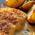 Crispy Cheese Crusted Fish with Baby Potatoes