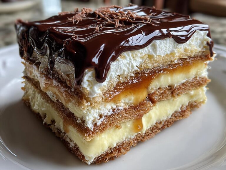 5-Ingredient Easy Éclair Cake That Melts Hearts Instantly 4 Easy Éclair Cake