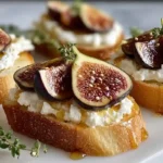 Fig Honey Ricotta Crostini