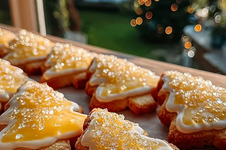 GLAZED LEMON SHORTBREAD TREE COOKIES