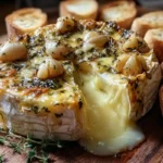 Garlic Herb Baked Brie