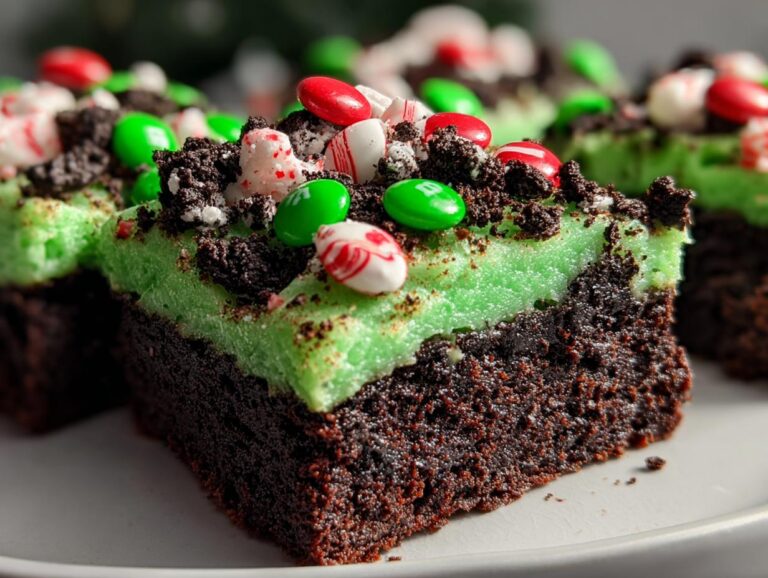 Grinch Christmas Brownies
