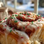 Holiday Cinnamon Rolls with Vanilla Glaze