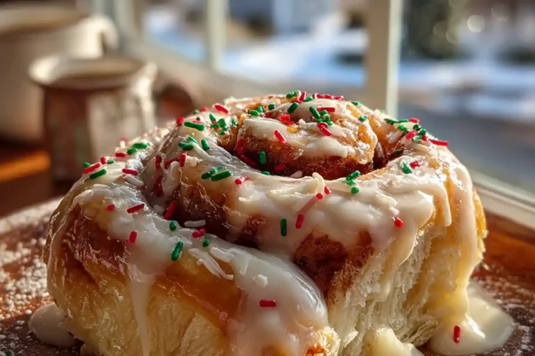 Holiday Cinnamon Rolls with Vanilla Glaze
