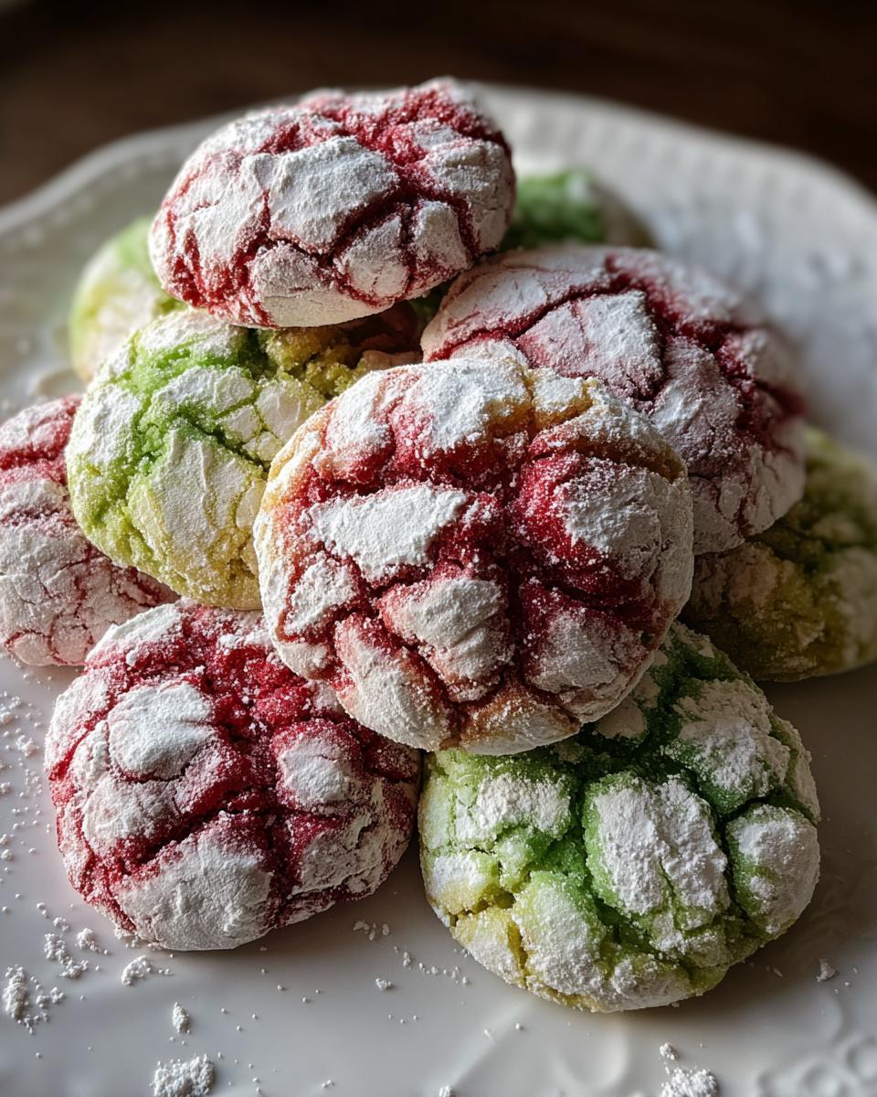 Holiday Crinkle Cookies - detail 1