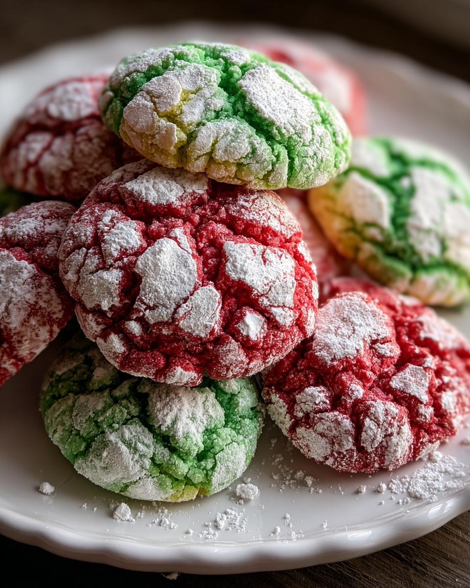 Holiday Crinkle Cookies - detail 2