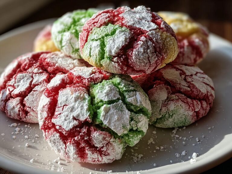 Holiday Crinkle Cookies