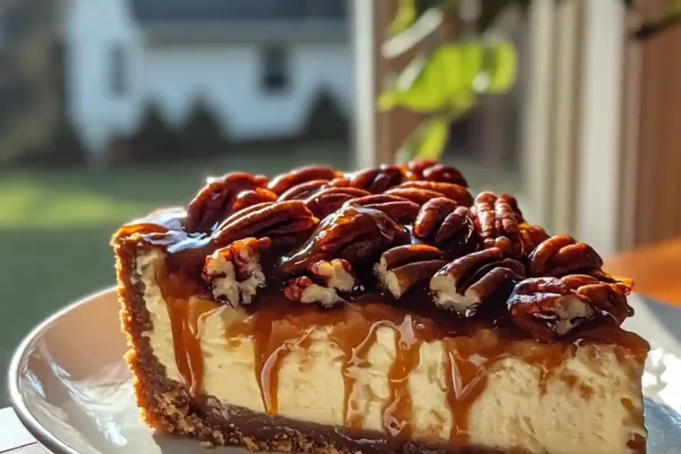 Honey Lemon Pecan Cheesecake