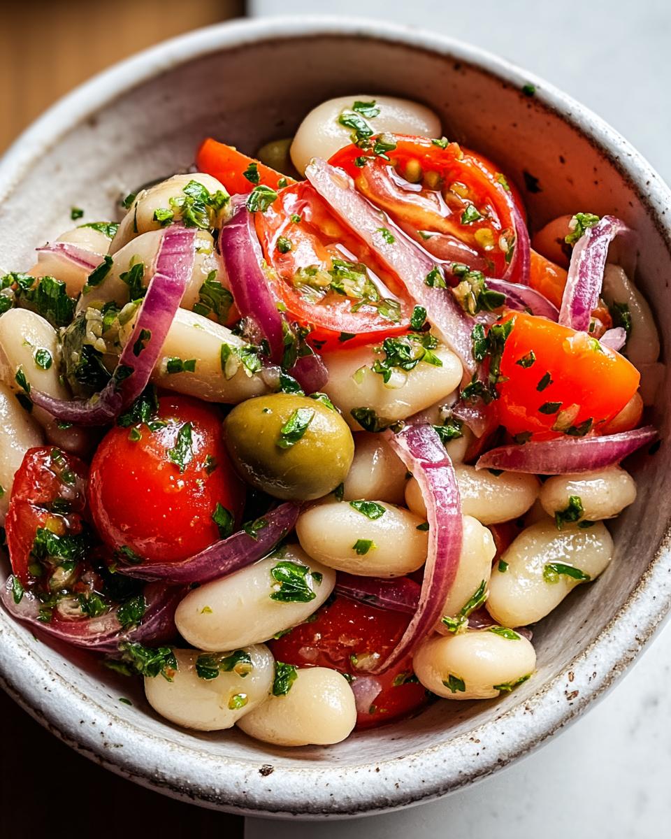 Irresistible 10-Minute Italian White Bean Salad Recipe 8 Italian White Bean Salad - detail 3