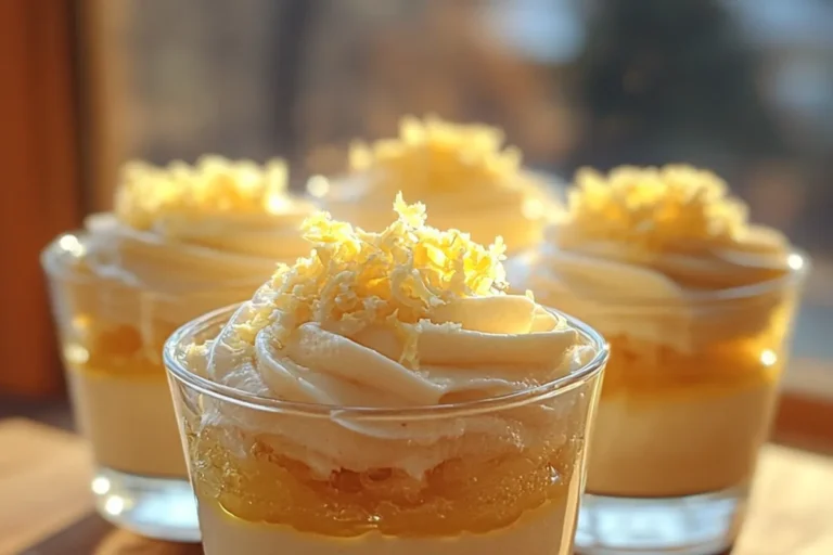 LAYERED CITRUS CREAM DESSERT CUPS