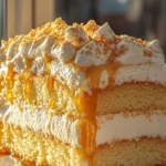 Lemon Caramel Marshmallow Drip Cake
