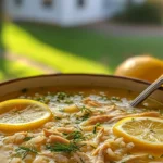 Lemon Chicken Rice Soup