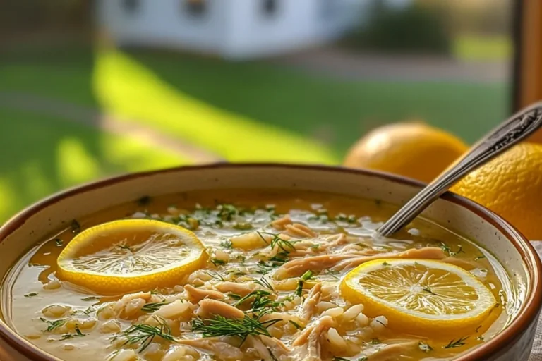 Lemon Chicken Rice Soup