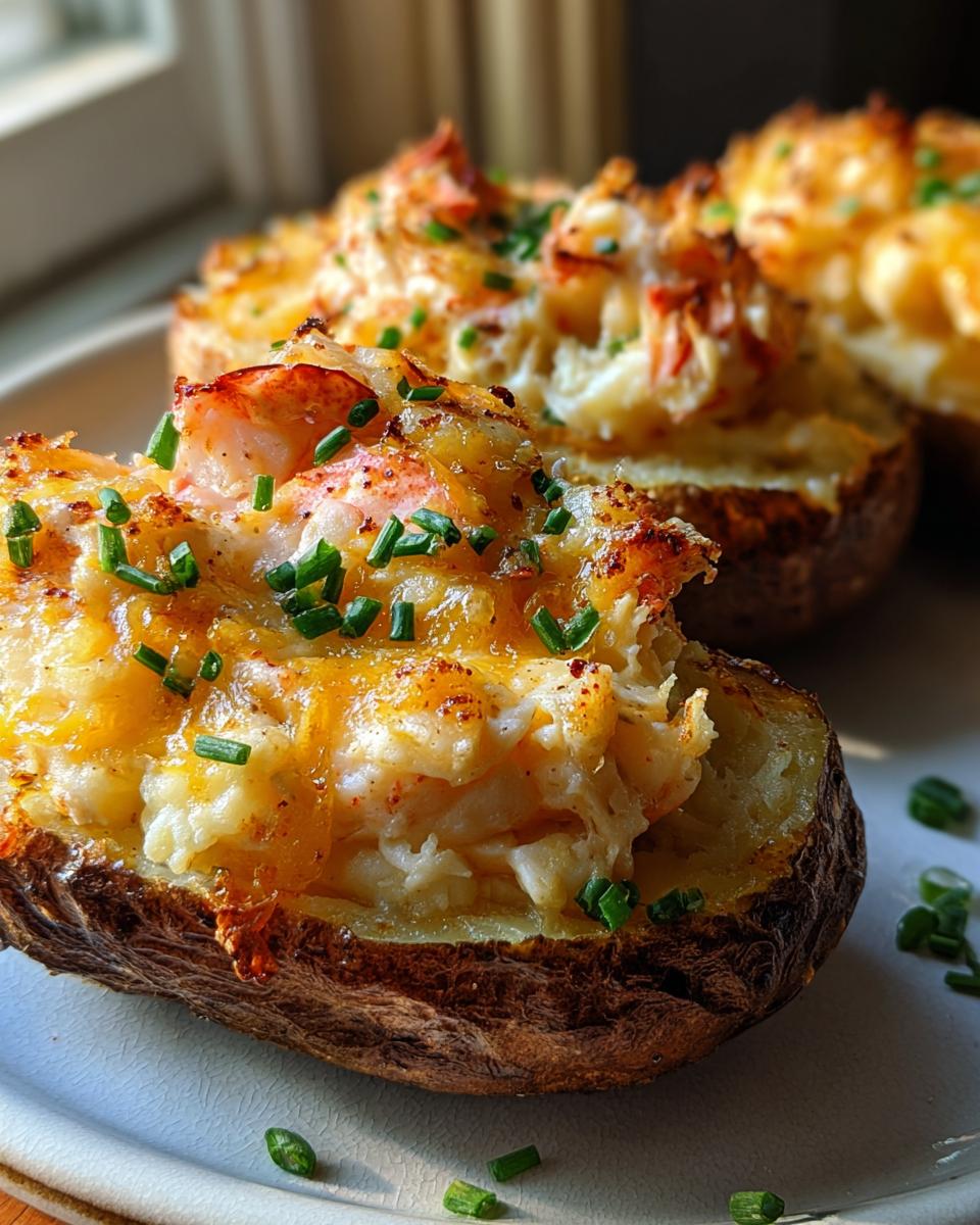 Indulgent 4-Cheese Lobster Twice Baked Potatoes - Irresistible! 6 Lobster Twice Baked Potatoes - detail 2