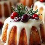 MINI CRANBERRY VANILLA BUNDT CAKES