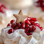 MINI PAVLOVAS WITH WHIPPED CREAM & POMEGRANATE