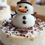 MINI SNOWMAN CHEESECAKES