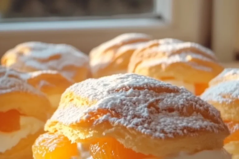 Mandarin Cream Puff Pastries