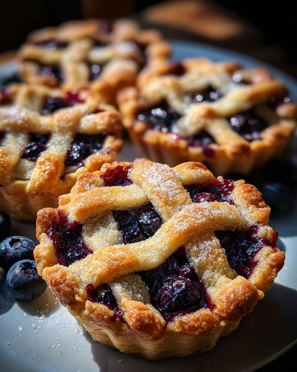 Irresistible Mini Blueberry Pies with 2 Secret Flaky Crust Tricks 5 Mini Blueberry Pies - detail 1