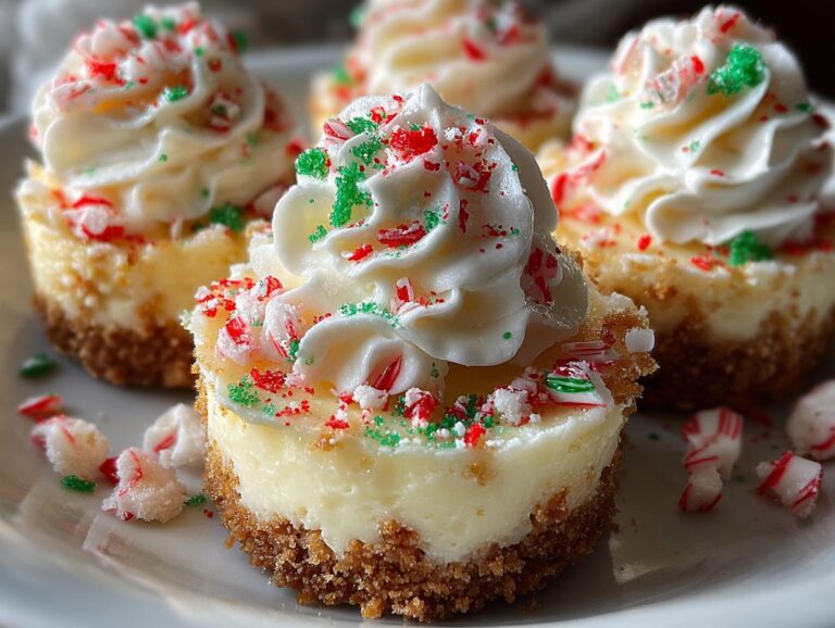 No-Bake Christmas Cheesecakes
